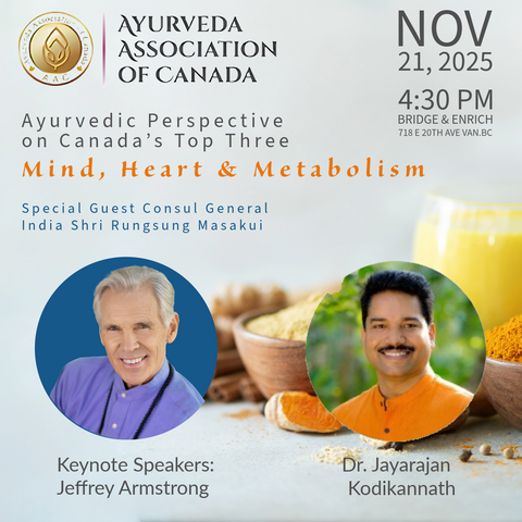 Nov 21, 2025 | Ayurveda Perspective on Canada’s Top Three: Mind, Heart & Metabolism 251121