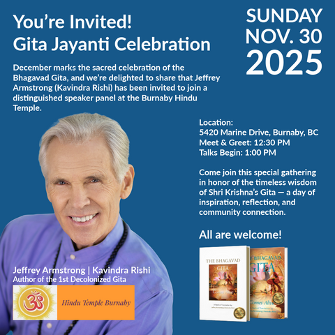 Nov 30, 2025 | KEY NOTE - Gita Jayanti Burnaby Temple  251121