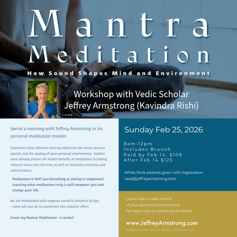 Feb 25, 2026 | Mantra Meditation with Jeffrey Armstrong (Live in Vancouver) 260225