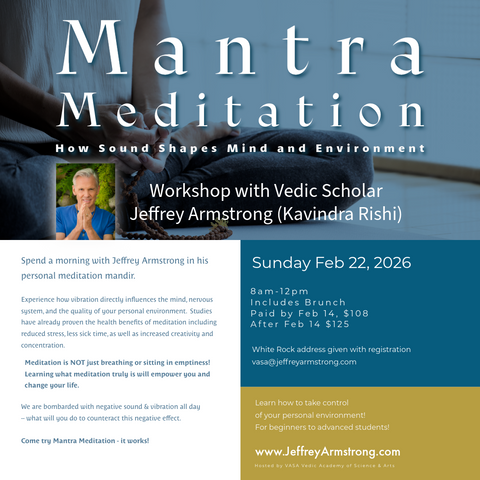 Feb 22, 2026 | Mantra Meditation with Jeffrey Armstrong (Live in Vancouver) 260225